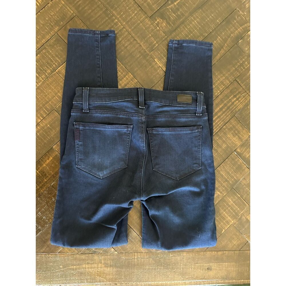 🌸 PAIGE Verdugo Ultra Skinny Dark Wash Soft Stretch Jeans Size 26 - Picture 5 of 7